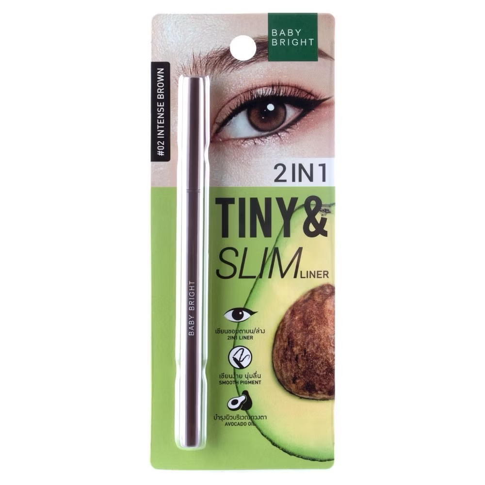 BABY BRIGHT 2 IN 1 TINY & SLIM LINER 02 INTENSE BROWN 