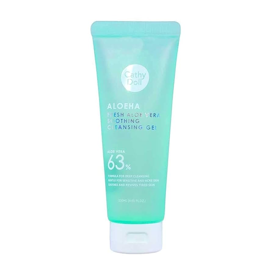 CATHY DOLL CLEANSING GEL ALOE VERA 63% - 120ML 