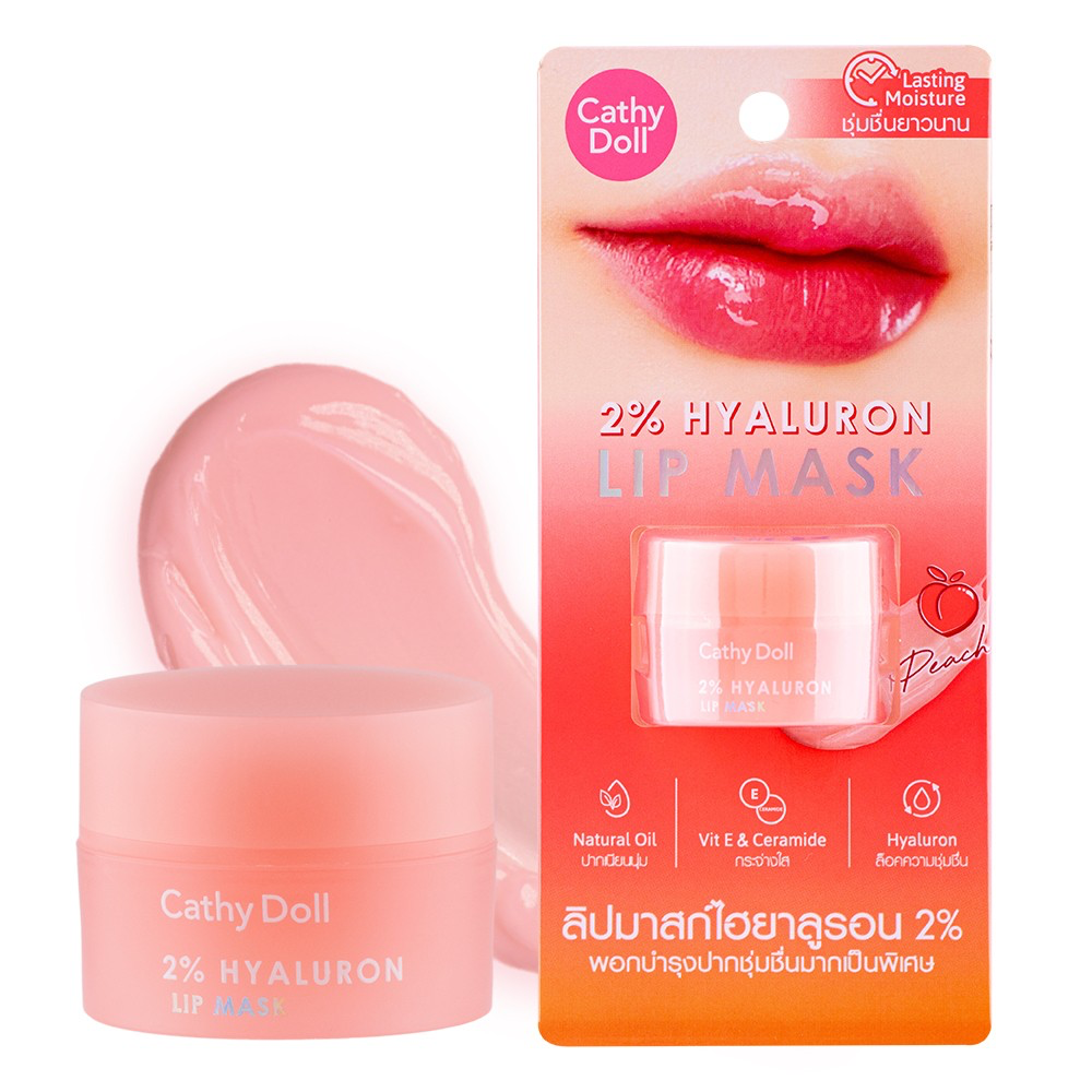 CATHY DOLL LIP MASK 4.5G PEACH 