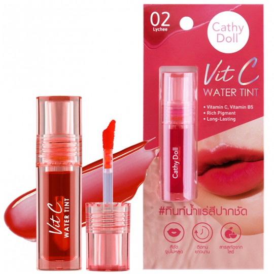 CATHY DOLL VIT C WATER TINT #02 LYCHEE