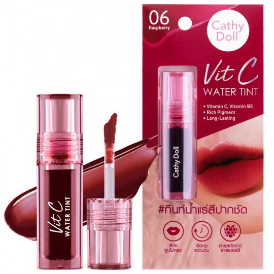 CATHY DOLL VIT C WATER TINT #06 RASPBERRY