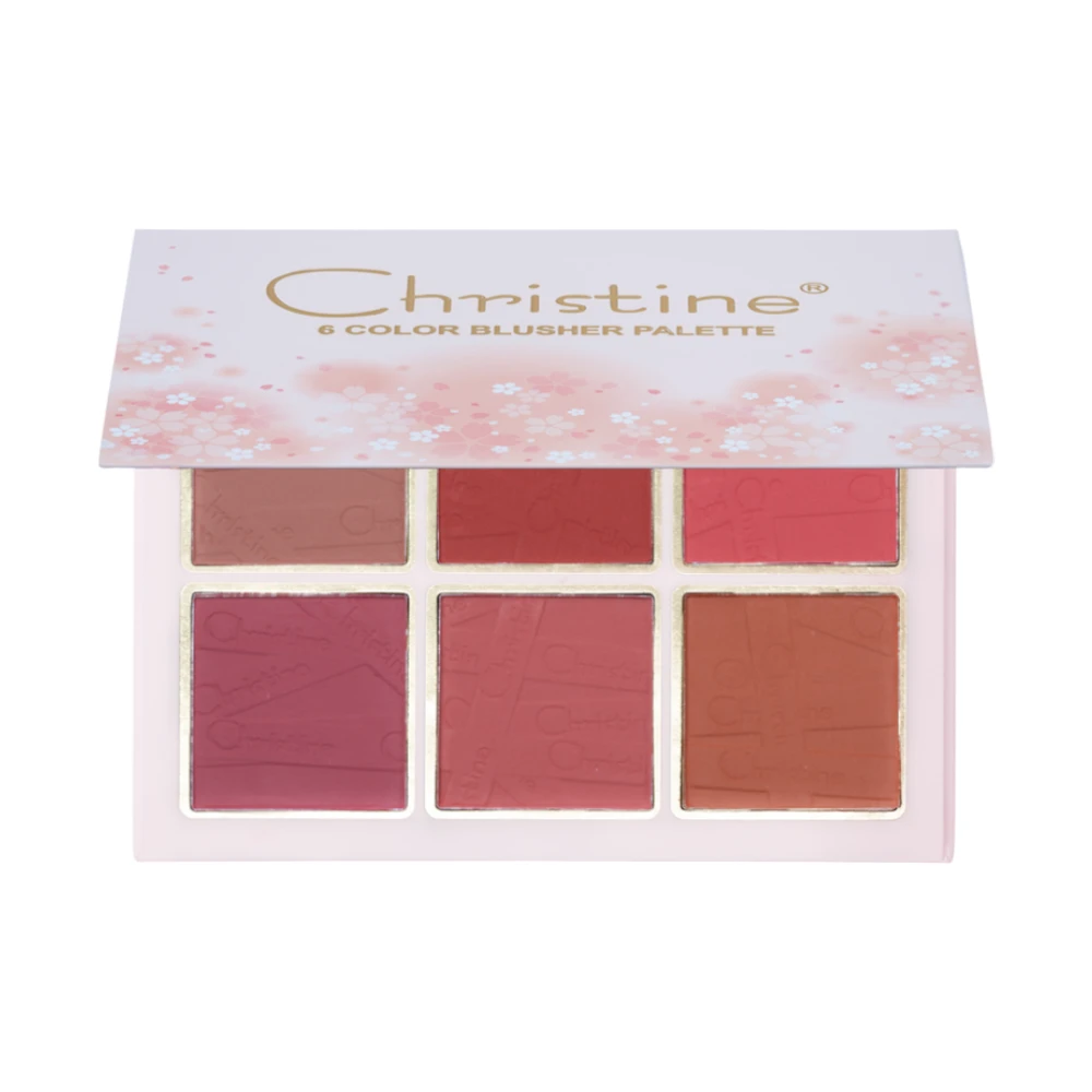 CHRISTINE 6 COLOUR BLUSHER PALETTE  #B