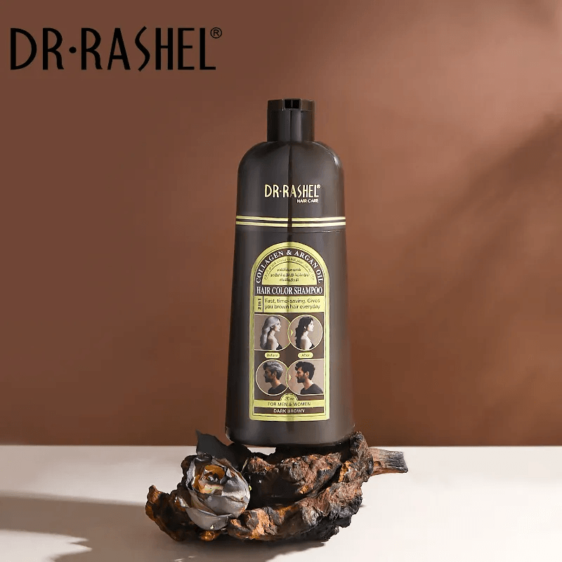 DR RASHEL HAIR COLOR SHAMPOO DARK BROWN 400ML DRL-1752