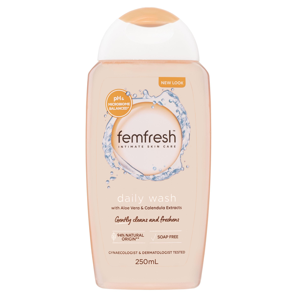 FEMFRESH DAILY WASH WITH ALOE VERA & CALENDULA EXTRACTS 250ML 