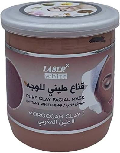 LASER WHITE CLAY FACIAL MASK CHARCOAL 400ML 00531