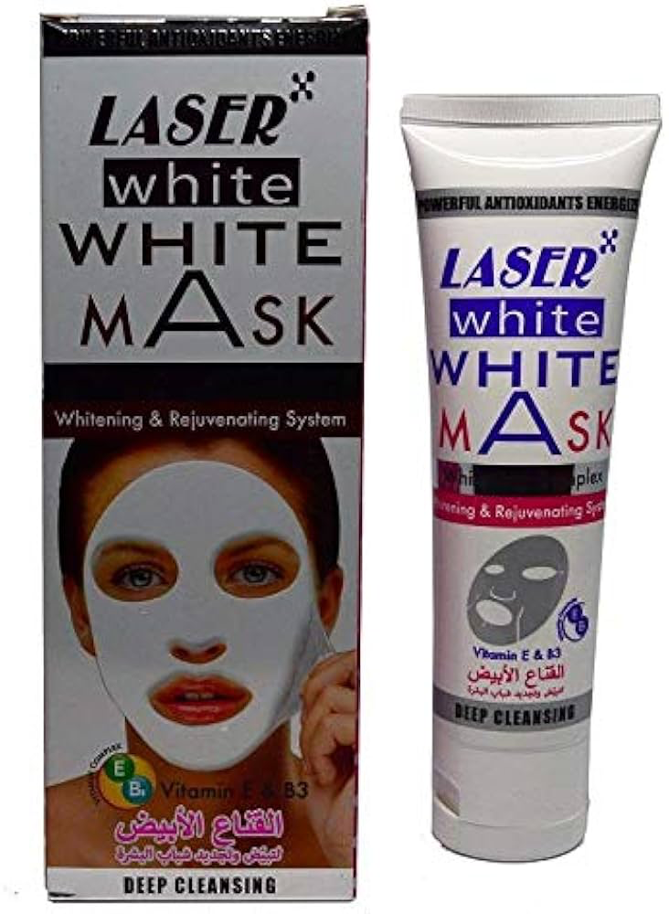 LASER WHITE FACE MASK VITA E SERUM 25GM 00548