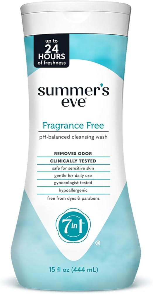 SUMMERS EVE FRAGRANCE FREE CLEANSING WASH 444ML 