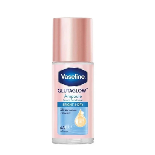 VASELINE GLUTAGLOW AMPOULE  SERUM DEODRANT BRIGHT & DRY 45ML 