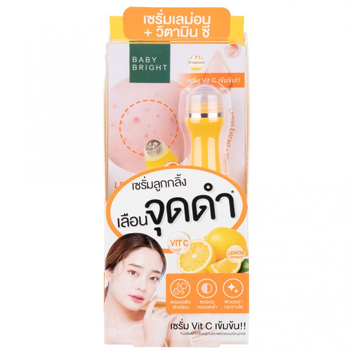 BABY BRIGHT LEMON VITA C WHITENING DARK SPOT ROLLER SERUM 15ML 