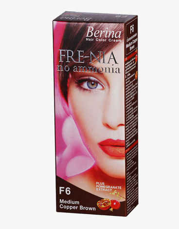 BERINA FRE-NIA HAIR COLOUR F6 MEDIUM COPPER BROWN 