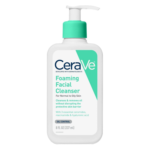 CERAVE FOAMING FACIAL CLEANSER FOR NORMAL TO DRY SKIN OIL CONTROL 237ML 