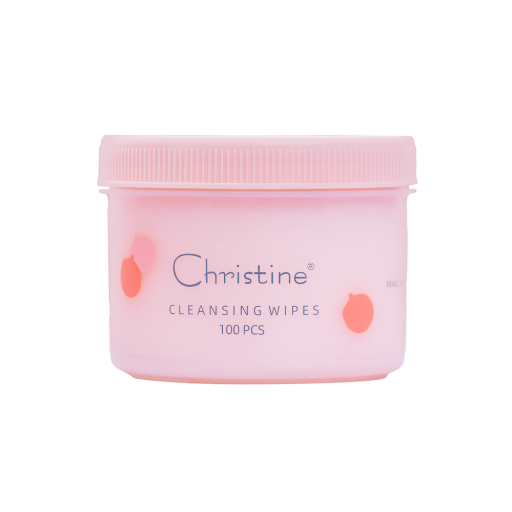 CHRISTINE CLEANSING WIPES 100 PCS 