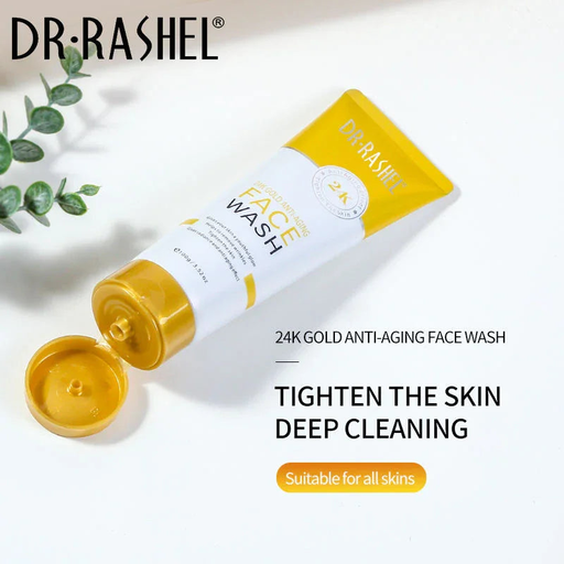 DR RASHEL FACE WASH 24K GOLD ANTI AGING 100G 