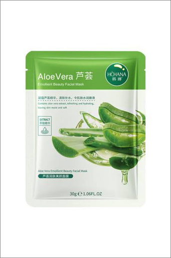 HCHANA ALOE VERA EMOLLIENT FACIAL MASK 30G 00736