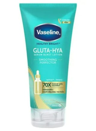 VASELINE HEALTHY BRIGHT GLUTA HYA SERUM BURST LOTION SMOOTHING PERFECTOR 290ML 